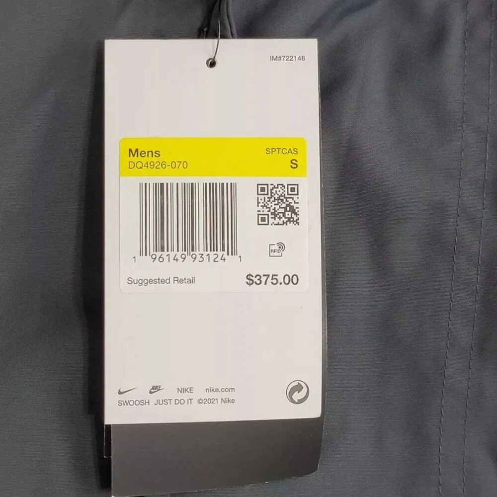 Nike 3 n 1 Therma Fit Life Parka Jacket Vests Smoke Grey DQ4926-070 Size S NEW